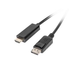 Lanberg Display Port apa - HDMI 1.8m fekete átalakító kábel