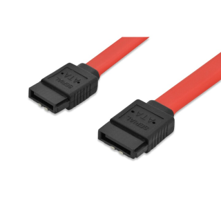 Ednet 84141 SATA kábel 0,5 M SATA 7-pin Vörös