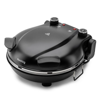 Huslog AK-1748, 1200 W, 32 cm, 220°C–420°C, 5 hőmérséklet, Fekete, Pizzasütő