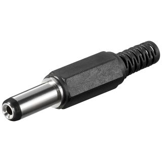 Goobay 11121 DC plug Fekete huzalcsatlakozó