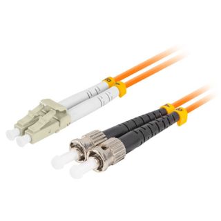 Lanberg FO-STLU-MD21-0010-OG 1 M ST LC Narancssárga kábel