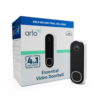 Arlo Essential Video Doorbell (2. generáció), Full HD 1080p, Wi-Fi, Kétirányú hang, Vezeték nélküli, Videó kaputelefon