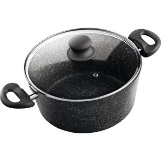 Lamart LT1138 nyeles lábas 3 L Kör Fekete