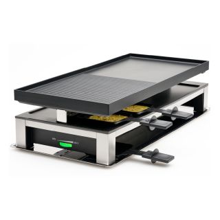 Solis 7611210977599 raclette grill sütő 10 személyes 1500 W Fekete, Szürke