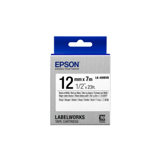 Epson LK-4WBVN TAPES VINYL LABEL TAPE címkéző szalag Fehéren fekete