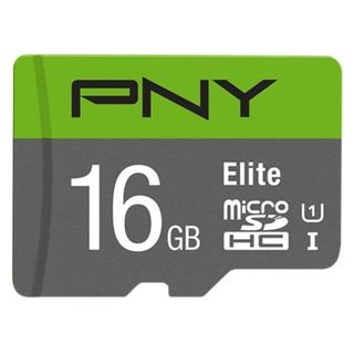 PNY Elite 16GB MicroSDHC 100R UHS-I U1+SD memóriakártya + adapter