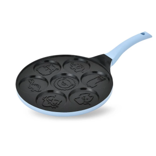 Maestro MR-1222-C, 26 cm, Állat figura alakú, Tapadásmentes, Alumínium, Narancs-Fekete, Palacsintasütő