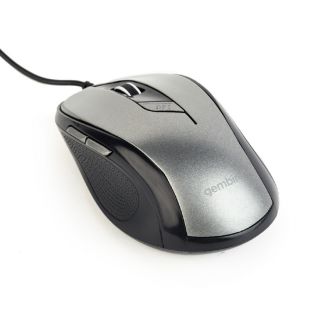 Gembird MUS-6B-01-BG, 1600 DPI, USB, fekete/szürke egér