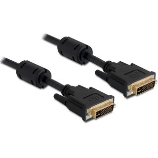 DeLOCK 83110 1m DVI-I Fekete DVI kábel