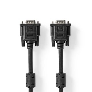 Nedis CCGL59000BK20 2 M VGA (D-Sub) Fekete VGA kábel