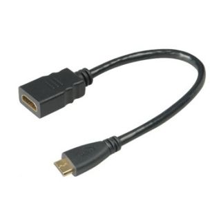 Akasa HDMI/Mini HDMI, 0.25 m 0,25 M HDMI A HDMI Type C (Mini) Fekete HDMI kábel