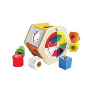 Hape Wooden Wonder Shape Sorter motorikus képességet fejlesztő játék