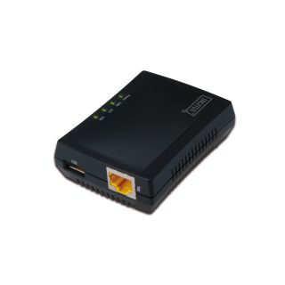 Digitus DN-13020 nyomtatószerver Ethernet LAN Fekete