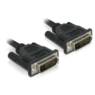DeLOCK 84369 DVI 24+1 Cable 0.5m male/male 0,5 M DVI-D Fekete DVI kábel