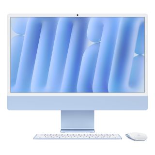 Apple iMac 24"4,5K Retina/M4 chip 8 magos CPU és GPU/16GB/256GB SSD/kék All-in-One asztali számítógép