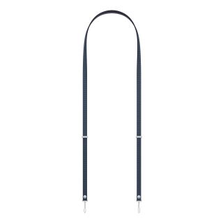 Apple Crossbody Strap, 108/208 cm, Újrahasznosított PET-fonal, Kék, Mobiltelefon-nyakpánt