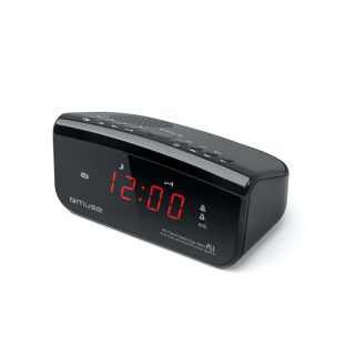 Muse M-12CR, DAB+/FM vételű, ébresztőórás, fekete órás rádió