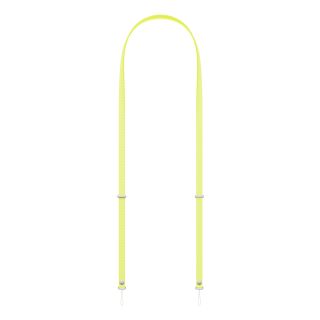 Apple Crossbody Strap, 108/208 cm, Újrahasznosított PET-fonal, Neonsárga, Mobiltelefon-nyakpánt