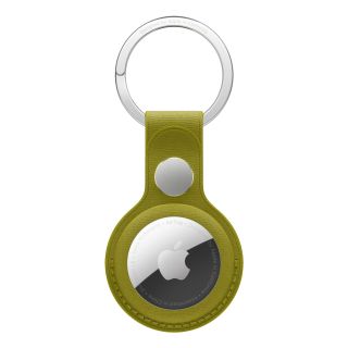 Apple AirTag FineWoven, Szövet, Zöldessárga, Kulcstartó