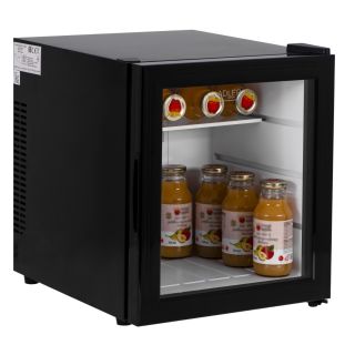 Adler AD 8088, 29 L, 75 kWh/év, (E), Fekete-Átlátszó, Termoelektromos hűtő