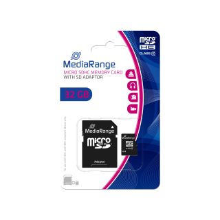 MediaRange 32GB microSDHC Class 10 memóriakártya