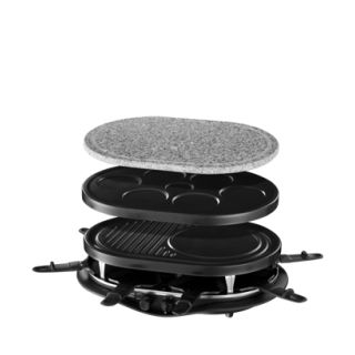 Russell Hobbs QUATUOR 4EN1 FIESTA raclette grill sütő 8 személyes 1200 W Fekete