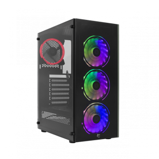 White Shark Bunker Midi Tower Fekete (Értékcsökkent)