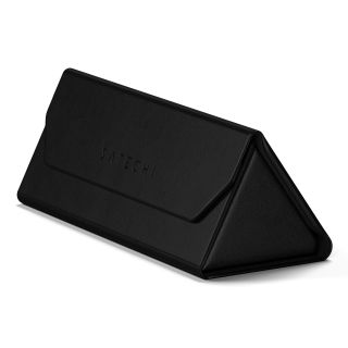 Satechi Vegan Leather FindAll Glasses Case, Apple Find My, Bluetooth, Vezeték nélküli töltés, Fekete, Szemüvegtok