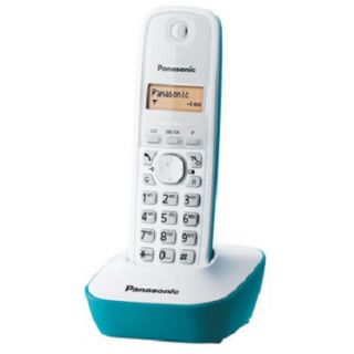 Panasonic KX-TG1611 DECT telefon Hívóazonosító Kék, Fehér