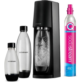SodaStream Terra Nero Value Pack Fém, Műanyag, Polietilén-tereftalát (PET) Fekete