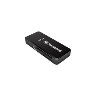 Transcend USB3.0 SD/microSD fekete kártyaolvasó