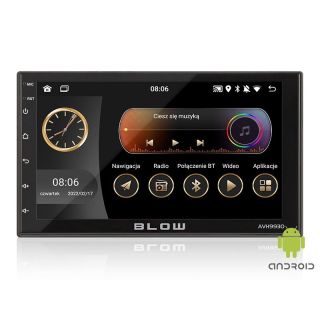 Blow 78-320 AVH-9930 2 DIN, 4 x 50W, USB, AUX, Bluetooth, WiFi, GPS, Fekete autórádió (Értékcsökkent)
