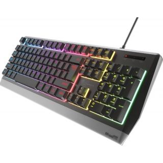 GENESIS RHOD 300 104 gomb, RGB, USB fekete-szürke gamer billentyűzet (Értékcsökkent) (1 db)