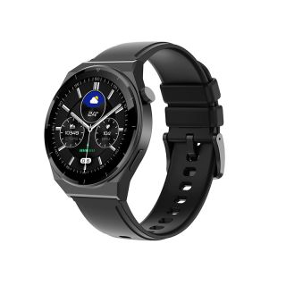 Tracer SM10S LEO, 3,5 cm (1.38"), IPS, Bluetooth, 47 mm, Fekete, Okosóra, Fekete szíjjal