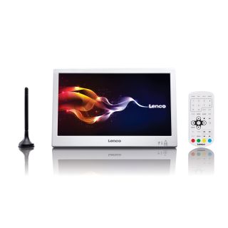 Lenco TFT-1028 Hordozható TV Fehér 25,4 cm (10") 1024 x 600 px