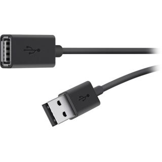 Belkin USB 2.0 A M/F 3m USB A 0,48 Gbit/s Fekete USB kábel