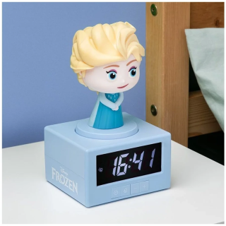Paladone Alarm Clock, Disney Frozen: Elza, Official, 17 cm, Lámpa funkció, Ébresztőóra
