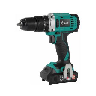 Dyras PT-IDB-359, 0-500 rpm, 45 Nm, 18 V, Zöld-Fekete-Fém, Ütvefúró-csavarozógép Akkuval és Töltővel