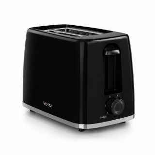 Oliver Voltz Daisy, OV51440W, 700 W, 2 szeletes, 6 fokozat, Automatikus szeletkiemelés, Fekete, Kenyérpirító