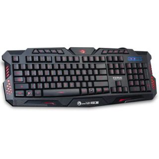 Marvo K636 USB QWERTY Angol Fekete Gamer billentyűzet