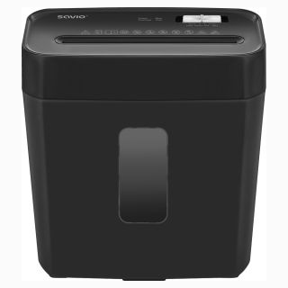 Savio ND-01 iratmegsemmisítő Keresztbe vágás 72 dB Fekete