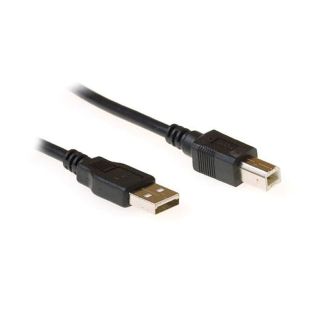 Ewent EC2403 USB 2.0 3 M USB A USB B Fekete USB kábel