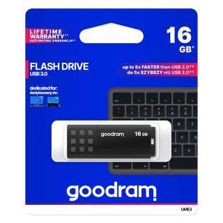 GOODRAM UME3 16GB USB 3.0 fekete pendrive