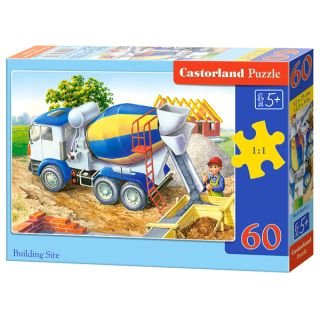 Castorland Building Site 60 pcs Kirakós játék 1 db Rajzfilmek