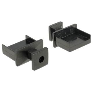 DeLOCK 64009 csatlakozó védő USB A típus Fekete 10 db