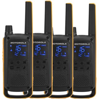 Motorola Talkabout T82 Extreme Quad Pack kétirányú rádió/adóvevő 16 csatorna Fekete, Narancssárga