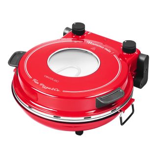 Cecotec Fun Pizza&Co Mamma Mia Vista pizzasütő gép 1200 W Vörös