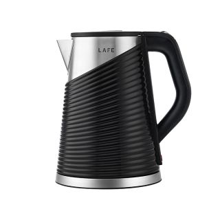 LaFe Elegant, 1,8 L, 1800 W, Dupla fal, Cool touch, Vízszürő, Műanyag/Acél, Fekete, Elektromos vízforraló