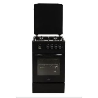 MPM MPM-56-KGF-21B, 7.5 kW, 52 l, 4 gázégő, Fekete, Gáztűzhely Gáz Sütővel