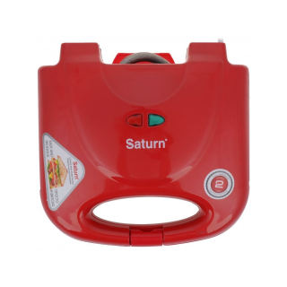 Saturn ST-EC1082, 750W, 4 szeletes, Tapadásmentes, Piros, Szendvicssütő